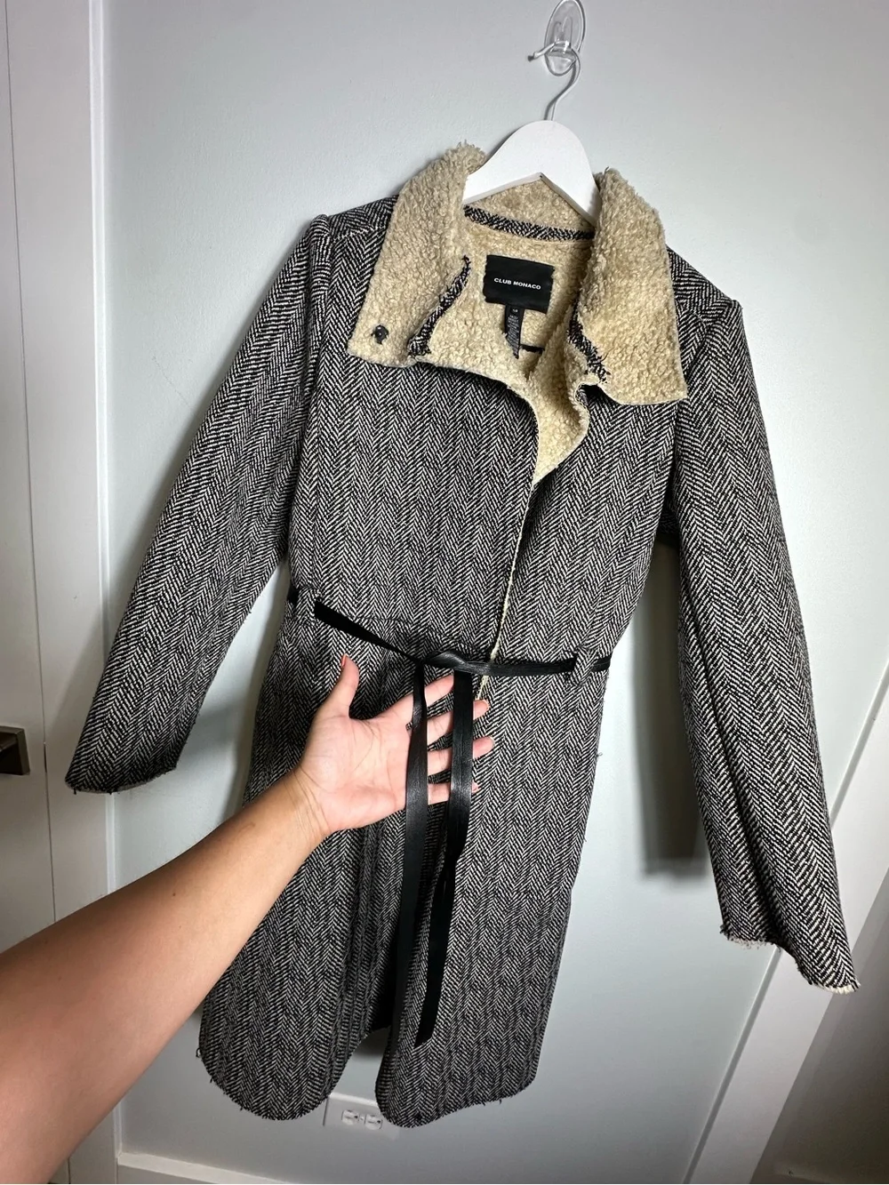 Club Monaco Wool Button Coat Size S/P